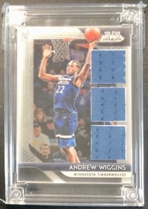 2022-23 Jersey Fusion Andrew Wiggins Game Worn Triple Patch 75/75 #AW14 - Picture 1 of 2