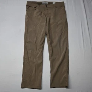 Pantalones de vestir BRAX 36x30 color caqui tostado Cooper elegantes 5 bolsillos para hombre - Imagen 1 de 9