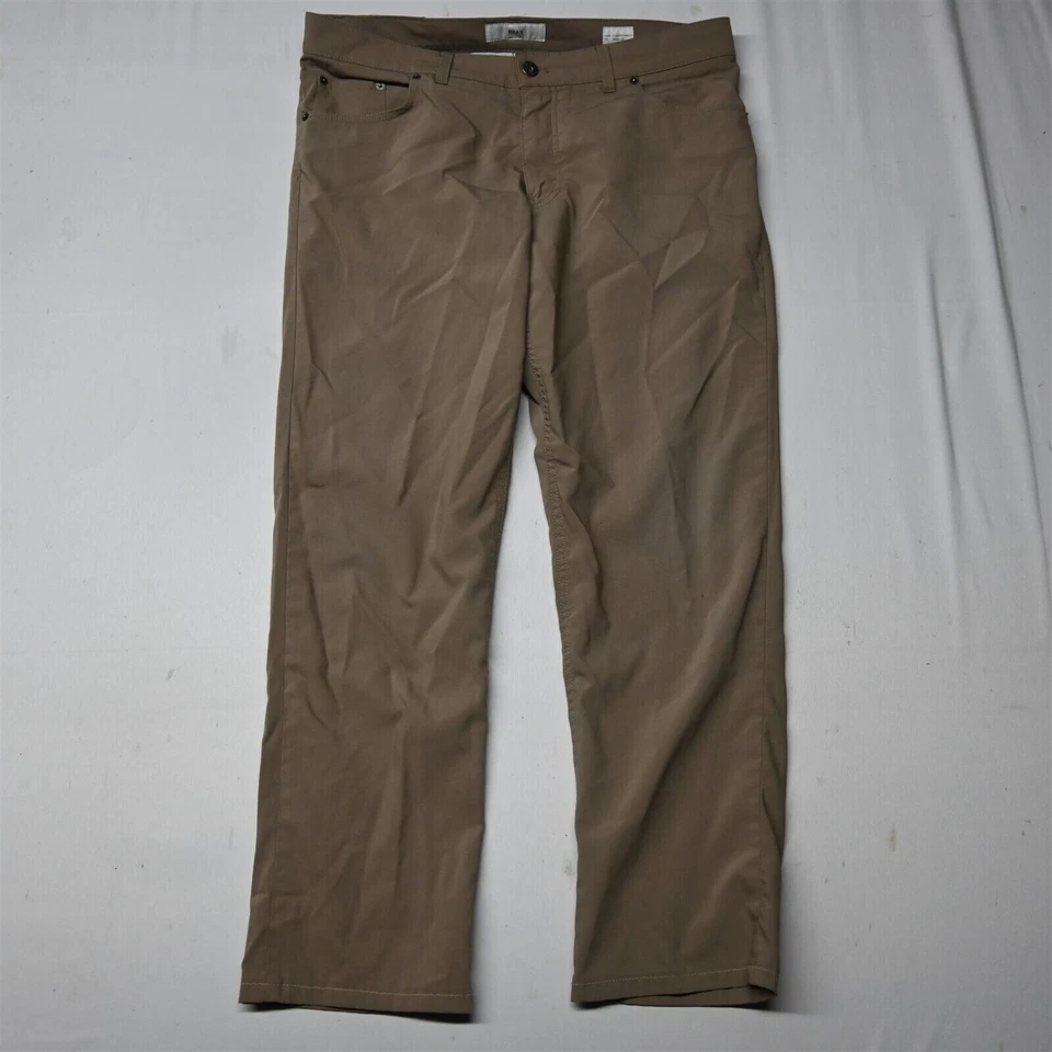 Pantalones de vestir BRAX 36x30 color caqui tostado Cooper elegantes 5 bolsillos para hombre Foto 1 de 4