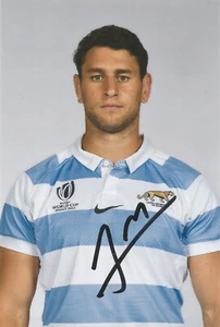 ARGENTINA & SARACENS RUGBY: JUAN MARTIN GONZALEZ SIGNED 6x4 PORTRAIT PHOTO+COA - Picture 1 of 1