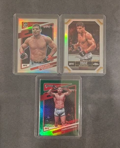 3 Karten Paulo Costa Parallel UFC Lot. Optik Silber/ Chrom Silber/ Grün Flood - Bild 1 von 2