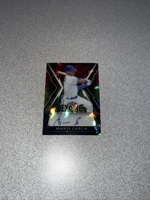 2023 Leaf Exotic MAIKEL GARCIA (RC) Royals ROOKIE  Auto SSP #'d /4 - Image 1 of 2