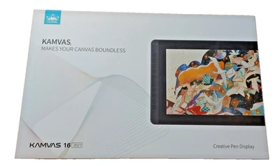 HUION Kamvas 16 Grafikdisplay Stift 16 Zoll, Full HD, 120% sRGB, 8.192 Druckstuf - Bild 1 von 4