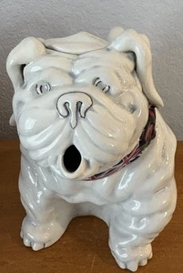 BLUE SKY Clayworks weiß "MANGY DOG" Teekanne Teekanne rot, weiß, blaues Halsband NEU - Bild 1 von 5