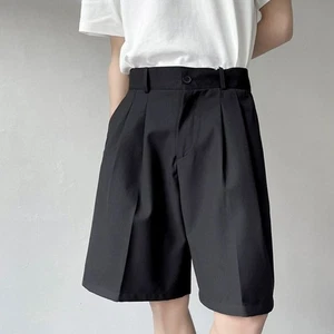 Pantalón corto traje negro hombre - Imagen 1 de 24
