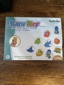 24 Teile Badespielzeug für Kleinkinder, Meerestiere & Autos Squirter Wasserspielzeug, Badewanne... - Bild 1 von 2