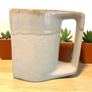 Rodolfo Padilla Signed Studio Pottery Mugs – Set of 2 Modernist Square Handle - Picture 1 of 6
