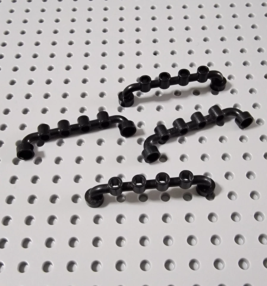 Lego Zaun Gitter Absperrung 1x6 Schwarz 4 Stk. Fenche Noppen Offen 4873 K034 - Bild 1 von 1
