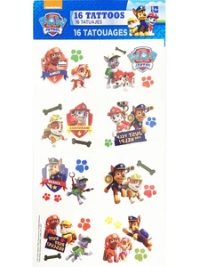 PAW PATROL TEMPORARY TATTOOS/PARTY FAVOR  (3) Birthday Bundle - Picture 1 of 1