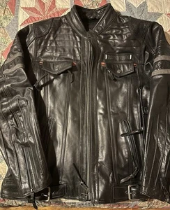 Giacca pelle nera Harley-Davidson uomo WICK TWISTER XL 98023-18VM tripla sfiato - Foto 1 di 23