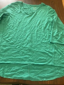 Damen Chicos Ultimate Tee grün Gr. 2 Medium/Lg V-Ausschnitt leichtes bequemes T-Shirt - Bild 1 von 7