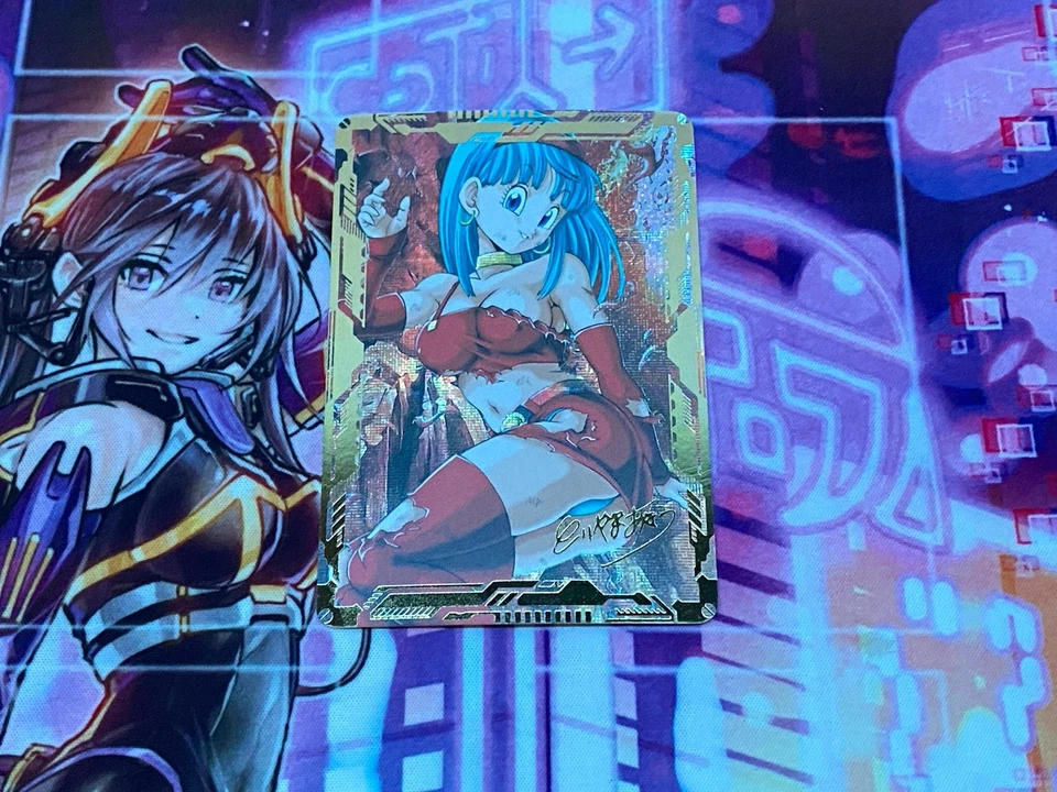 Bulma - Dragon Ball - Waifu - Goddess - DIY - Full Art - Glossy - Photo Art Card - Image 1 of 1