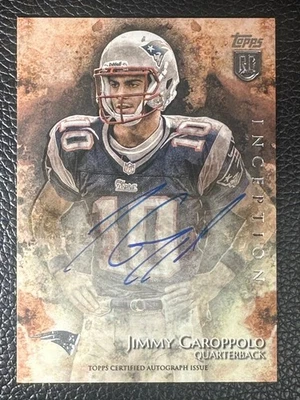 2014 Topps Inception #18 Jimmy Garoppolo Auto Autograph RC Rookie  - Image 1 of 2