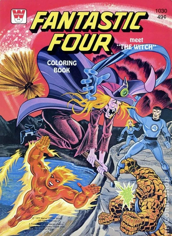 Libro para colorear Fantastic Four SC WH-1030 FN 1977 imagen de archivo Foto 1 de 1