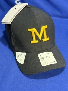 Jordan Jumpman NCAA Michigan Wolverines Fitted Hat Cap Sz L/XL Flex Fit NWT Dri - Picture 1 of 9