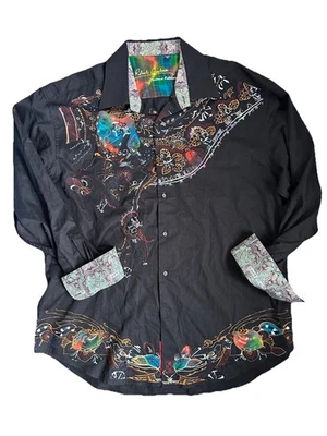 $398 Robert Graham мужской ограниченный выпуск кнопка спереди рубашка 3XL XXXL - Изображение 1 из 4