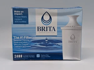 NUEVO Filtro de Agua Estándar Brita Filtros de Repuesto Modelo #OB03 (NOS Caja Abollada) - Imagen 1 de 6