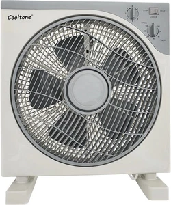 Ventilatore Box 12 Pollici | Circolazione Aria 360°, 3 Impostazioni Velocità, Timer | Griglia Rotante - Foto 1 di 5
