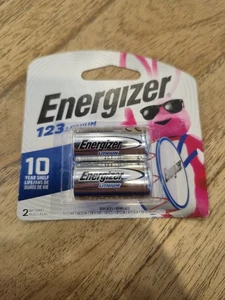 Energizer 123 Lithium Batteries: 3V CR123A Photo Battery 2 pack - Picture 1 of 2