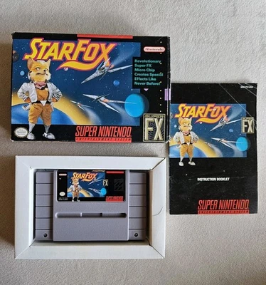 STAR FOX SNES SUPER NINTENDO COMPLETE IN BOX - Image 1 of 4