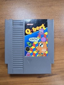 Q Bert - Authentic Nintendo NES Game - Tested & Works