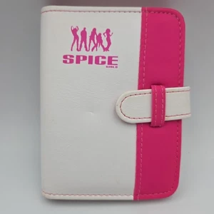Spice Girls Organizer Originale Con Penna Circa 1997 Rosa E Bianco Vintage - Foto 1 di 11