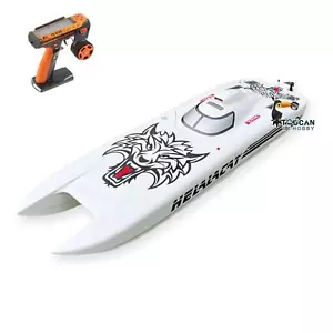 Fiber Glass 70KM/H Gasoline Racing ARTR RC Boat G30E 30CC W/ Radio System Servo - Picture 1 of 16