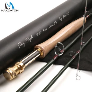 Maxcatch Sky High Fly Rod 2-8wt 4sec IM12 Toray Carbon Best Trout Fly Fishing - Picture 1 of 29