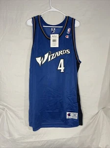 Camiseta deportiva autografiada Courtney Alexander Champion Washington Wizards Fleer XL-48 automática - Imagen 1 de 6