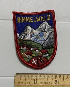 Gimmelwald Schweiz Schweizer Alpen Souvenir gestickt Patch Abzeichen - Bild 1 von 3