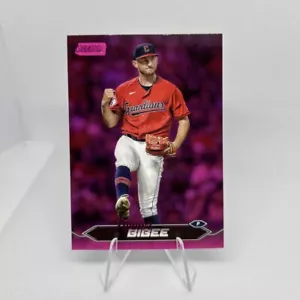 2024 Topps Stadium Club - lamina rosa #89 Tanner Bibee MLB Cleveland Guardians - Foto 1 di 2
