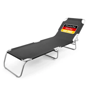 Sonnenliege klappbar 150 kg belastbar mit 4-fach verstellbarer Rückenlehne - Bild 1 von 7