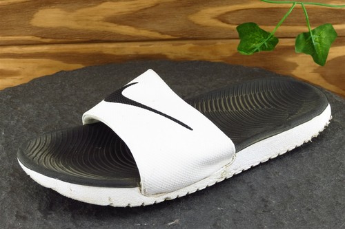 Scarpe Nike ragazzi taglia 2 M bianche sintetiche slide