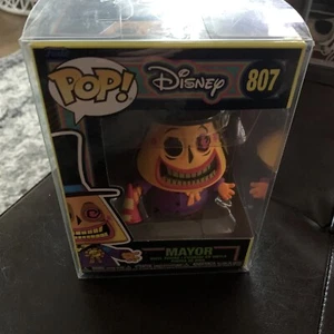  Funko POP Nightmare Before Christmas Mayor 807 Black Light - Picture 1 of 2