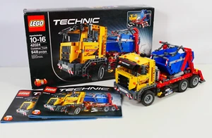 Lego Technic 42024 Container Truck / Absetzkipper - vollständig + Anleitung & Karton - Bild 1 von 6
