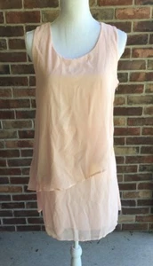 MOKINGTOP Womens Blouse Top Size Large NWT Pink Sleeveless Side Zipper - Picture 1 of 8