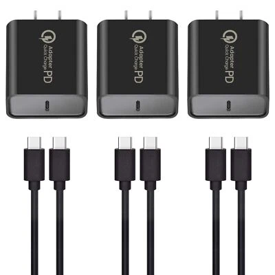 Cable cargador de pared rápido PD USB-C tipo C para Google Pixel 9 8 7 Pro 9a 8a 7a 6a 4 Foto 1 de 4