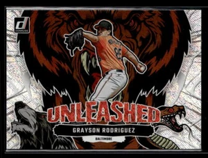 Grayson Rodriguez - 2023 Panini Donruss Unleashed Rapture #U15 Baltimore Orioles - Picture 1 of 2