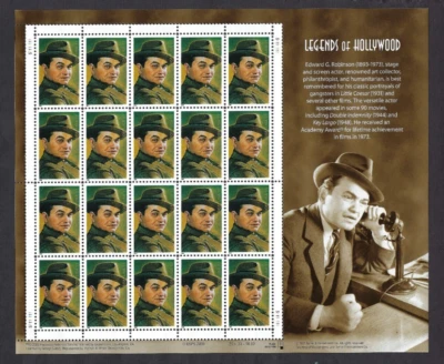 US Scott# 3446 2000 33c Pane of 20 Legends of Hollywood S1111111 LR MNH VF - Image 1 of 2