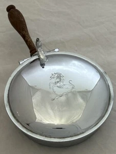 Vintage Farber Bros Chrome-Krome NY Horse Etched Silent Butler Crumb Catcher - Bild 1 von 16