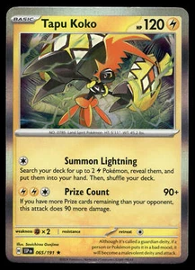Tapu Koko Pokemon SV08: Surging Sparks #065/191 Holo - Picture 1 of 2