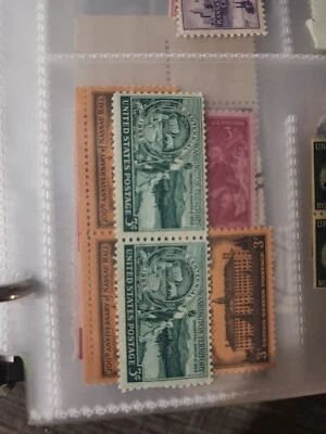 US 3c stamp SC #1019, Washington Territory Centennial 1953 Unused Pair - #B229 - Image 1 of 3