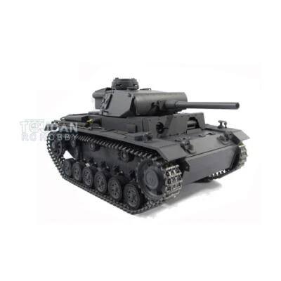 1/16 Mato Almost Full Metal Panzer III RC RTR Tank BB Shooting Pellet Gray Model - Image 1 of 4