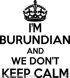 Burundian Wall Sticker.. 20 inches Tall We Don't Keep Calm Vinyl Wall Art Decor - Picture 1 of 2