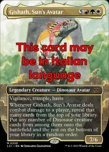 MTG GISHATH, SUN's AVATAR 330 EXC - GISHATH, AVATAR DEL SOLE - LCI X IT - MAGIC - Picture 1 of 1