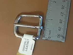 Fibbia per cintura liscia in acciaio inox 3/4" resistente qualità Orrville pelle - Foto 1 di 3