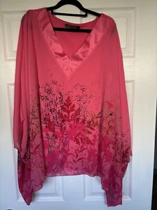 Liz Jordan Blouse Caftan Style Size 18 - Picture 1 of 3