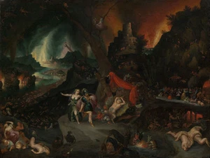 Jan Brueghel : "Aeneas and the Sibyl in the Underworld" (1630s) � Fine Art Print - Picture 1 of 7