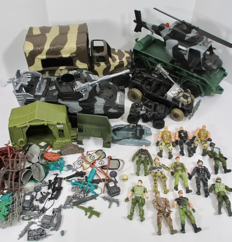 TRUE HEROES LOT Vehicles Figures HELICTOPTER TANK TRUCK DUNE BUGGY Sentinel S1 Cover