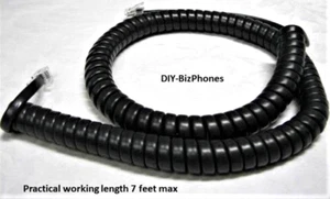 Lot of 50 Nortel Phone Handset Cord T Series Norstar T7316e Curly Charcoal 12Ft - Picture 1 of 3
